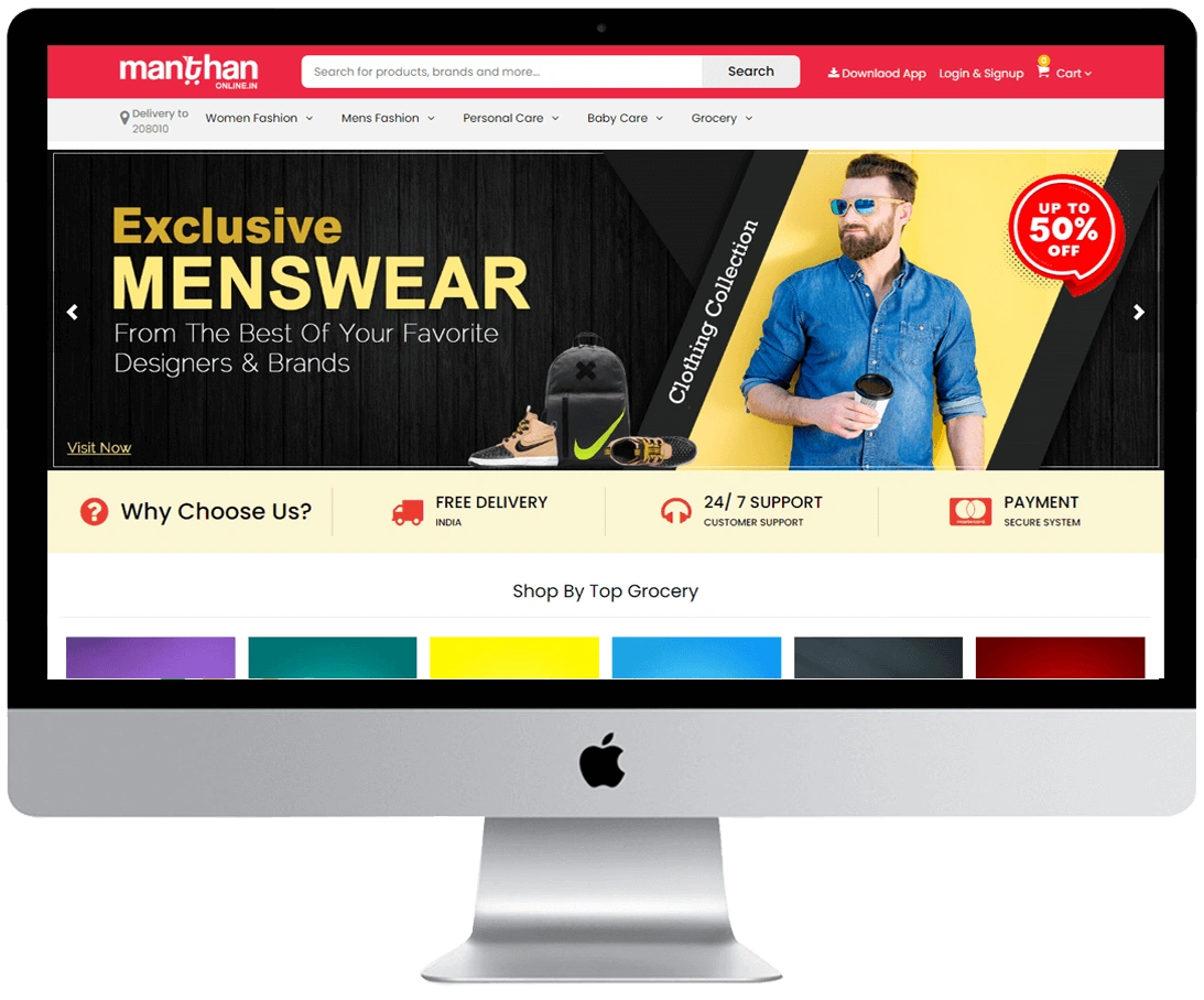 Manthan Online Shopping Web Portal