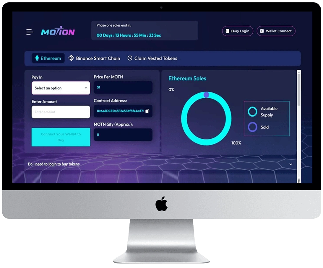 Themotion Token Presale Portal
