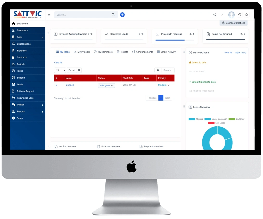 Sattvic CRM & HRM System